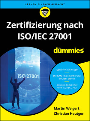 cover image of Zertifizierung nach ISO/IEC 27001 für Dummies